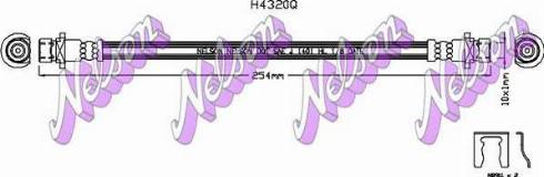 Brovex-Nelson H4320Q - Bremžu šļūtene autodraugiem.lv