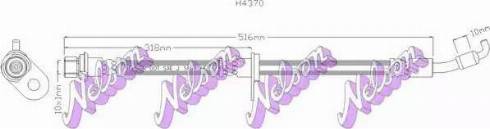 Brovex-Nelson H4370 - Bremžu šļūtene autodraugiem.lv