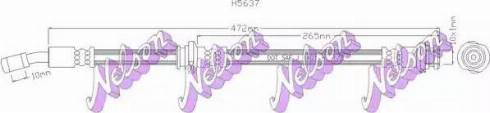 Brovex-Nelson H5637 - Bremžu šļūtene autodraugiem.lv