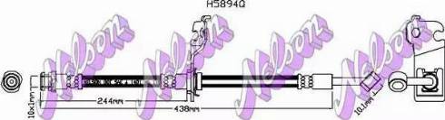Brovex-Nelson H5894Q - Bremžu šļūtene autodraugiem.lv