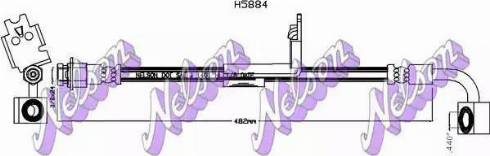 Brovex-Nelson H5884 - Bremžu šļūtene autodraugiem.lv