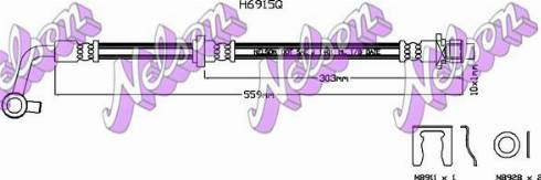 Brovex-Nelson H6915Q - Bremžu šļūtene autodraugiem.lv