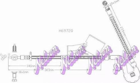 Brovex-Nelson H6972Q - Bremžu šļūtene autodraugiem.lv