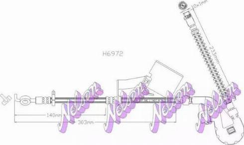 Brovex-Nelson H6972 - Bremžu šļūtene autodraugiem.lv