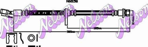 Brovex-Nelson H6015Q - Bremžu šļūtene autodraugiem.lv