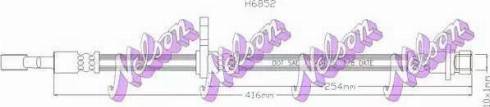 Brovex-Nelson H6852 - Bremžu šļūtene autodraugiem.lv