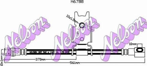 Brovex-Nelson H6788 - Bremžu šļūtene autodraugiem.lv