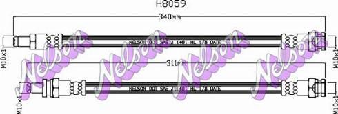Brovex-Nelson H8059 - Bremžu šļūtene autodraugiem.lv