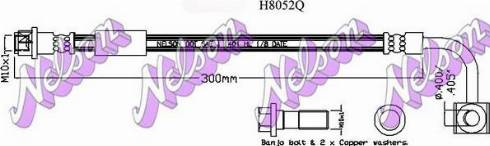 Brovex-Nelson H8052Q - Bremžu šļūtene autodraugiem.lv