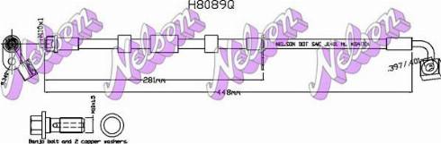 Brovex-Nelson H8089Q - Bremžu šļūtene autodraugiem.lv