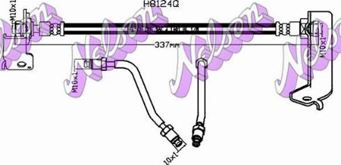 Brovex-Nelson H8124Q - Bremžu šļūtene autodraugiem.lv