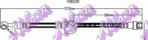 Brovex-Nelson H8122 - Bremžu šļūtene autodraugiem.lv