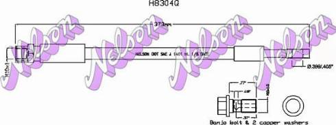 Brovex-Nelson H8304Q - Bremžu šļūtene autodraugiem.lv