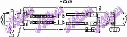 Brovex-Nelson H8329 - Bremžu šļūtene autodraugiem.lv