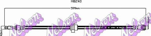 Brovex-Nelson H8240 - Bremžu šļūtene autodraugiem.lv