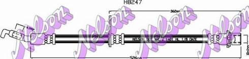 Brovex-Nelson H8247 - Bremžu šļūtene autodraugiem.lv