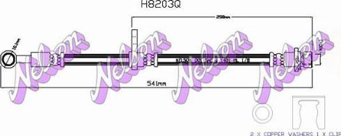 Brovex-Nelson H8203Q - Bremžu šļūtene autodraugiem.lv