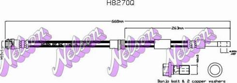 Brovex-Nelson H8270Q - Bremžu šļūtene autodraugiem.lv