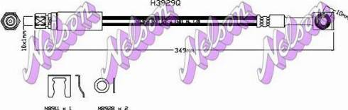 Brovex-Nelson H3929Q - Bremžu šļūtene autodraugiem.lv