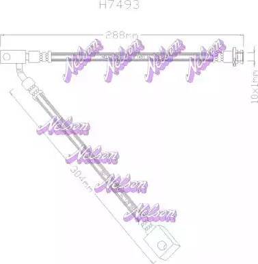 Brovex-Nelson H7493 - Bremžu šļūtene autodraugiem.lv