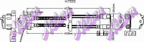 Brovex-Nelson H7555 - Bremžu šļūtene autodraugiem.lv