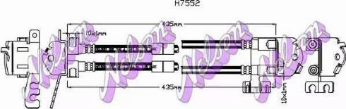 Brovex-Nelson H7552 - Bremžu šļūtene autodraugiem.lv