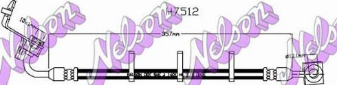 Brovex-Nelson H7512 - Bremžu šļūtene autodraugiem.lv