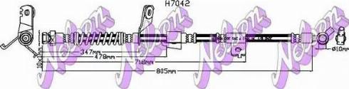 Brovex-Nelson H7042 - Bremžu šļūtene autodraugiem.lv