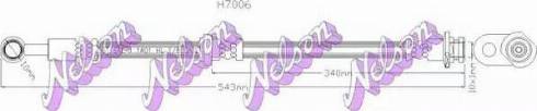 Brovex-Nelson H7006 - Bremžu šļūtene autodraugiem.lv