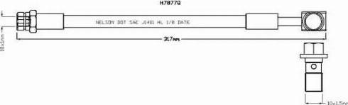 Brovex-Nelson H7877Q - Bremžu šļūtene autodraugiem.lv