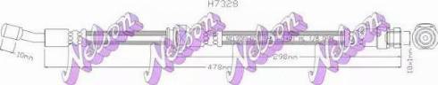 Brovex-Nelson H7328 - Bremžu šļūtene autodraugiem.lv