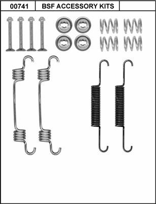 BSF 00741 - Piederumu komplekts, Stāvbremzes mehānisma bremžu loks autodraugiem.lv