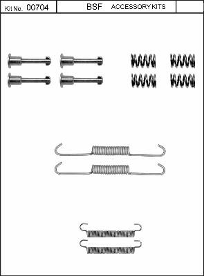 BSF 00704 - Piederumu komplekts, Stāvbremzes mehānisma bremžu loks autodraugiem.lv