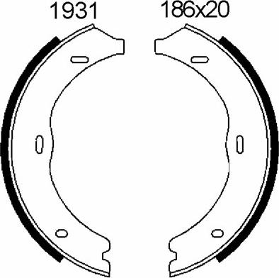 BSF 01931 - Bremžu loku kompl., Stāvbremze autodraugiem.lv