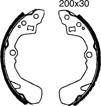 BSF 01597 - Bremžu loku komplekts autodraugiem.lv