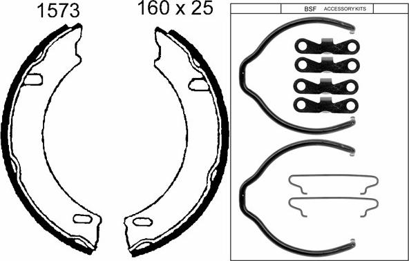 BSF 01573K - Bremžu loku kompl., Stāvbremze autodraugiem.lv