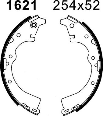 BSF 01621 - Bremžu loku komplekts autodraugiem.lv