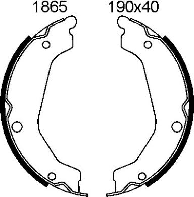 BSF 01865 - Bremžu loku kompl., Stāvbremze autodraugiem.lv