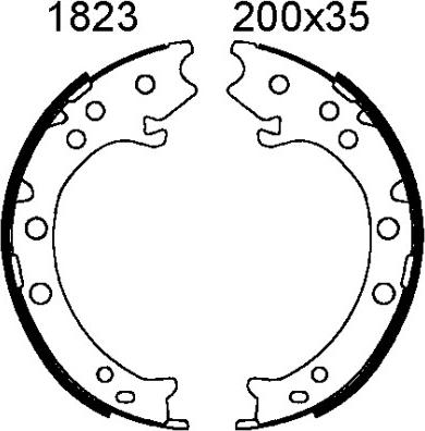 BSF 01823 - Bremžu loku kompl., Stāvbremze autodraugiem.lv