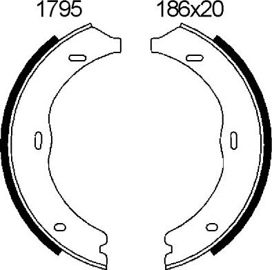 BSF 01795 - Bremžu loku kompl., Stāvbremze autodraugiem.lv