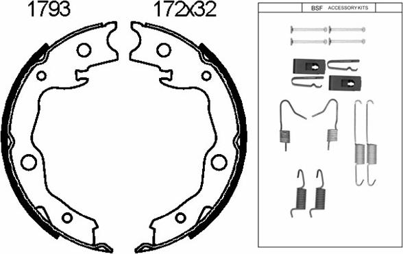 BSF 01793K - Bremžu loku kompl., Stāvbremze autodraugiem.lv