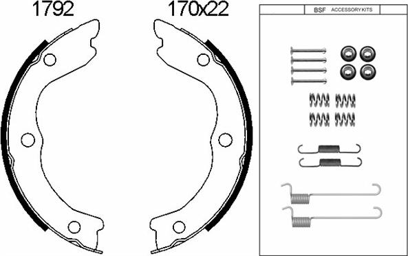BSF 01792K - Bremžu loku kompl., Stāvbremze autodraugiem.lv