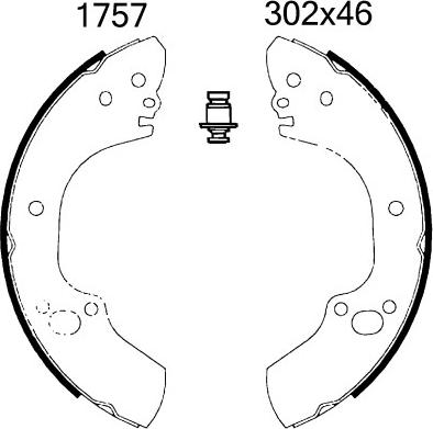 BSF 06483 - Bremžu loku komplekts autodraugiem.lv