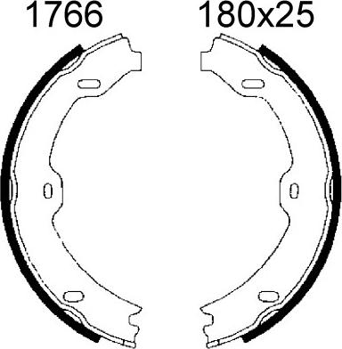 BSF 01766 - Bremžu loku kompl., Stāvbremze autodraugiem.lv