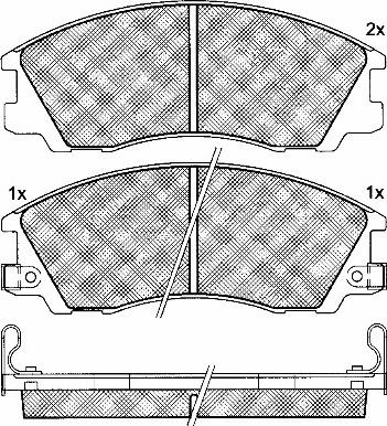 Open Parts BSM4227.00 - Bremžu uzliku kompl., Disku bremzes autodraugiem.lv