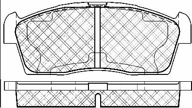 BSF 10971 - Bremžu uzliku kompl., Disku bremzes autodraugiem.lv