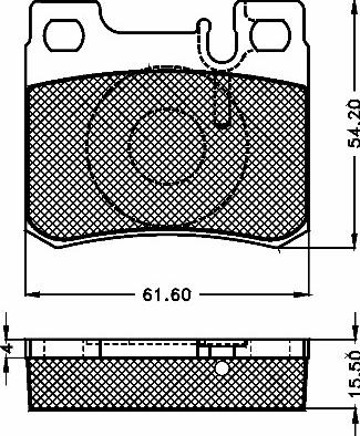 BSF 10463 - Bremžu uzliku kompl., Disku bremzes autodraugiem.lv