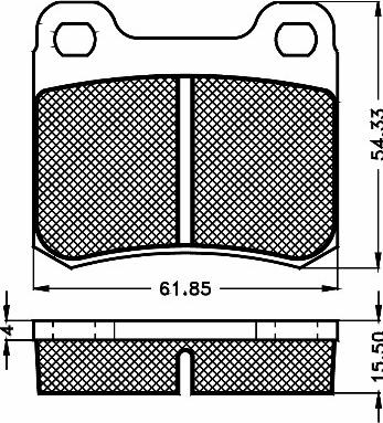 BSF 10462 - Bremžu uzliku kompl., Disku bremzes autodraugiem.lv