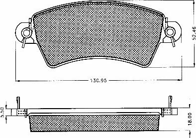 BSF 10545 - Bremžu uzliku kompl., Disku bremzes autodraugiem.lv