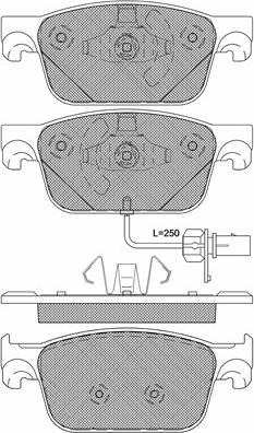 Japanparts PA0917MK - Bremžu uzliku kompl., Disku bremzes autodraugiem.lv